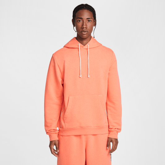 Nike Standard Issue Men's Dri-FIT Pullover Basketball Hoodie Light Wild Mango/Heather/Pale Ivory (FZ0218-643) Men