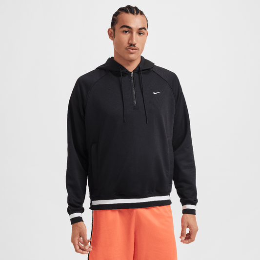 Nike DNA Men's Therma-FIT 1/4-Zip Basketball Hoodie Black/White (FZ0664-010) Men