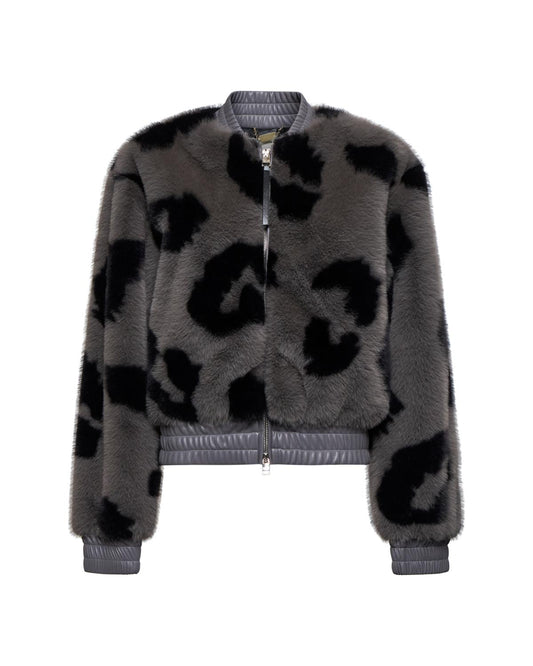 Silvian Heach Furcoat Costa Grey S / Black (GPA25013PL) Women