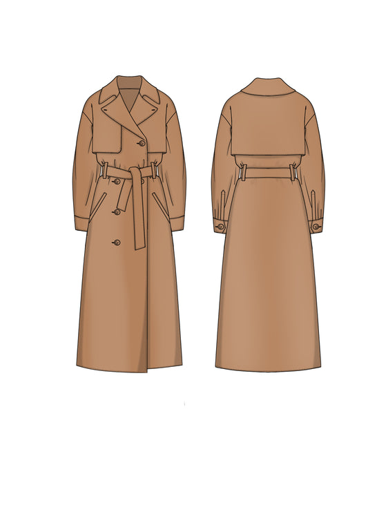 Silvian Heach Long Coat Gonzalez Biscuit (GPA25162CP) Women