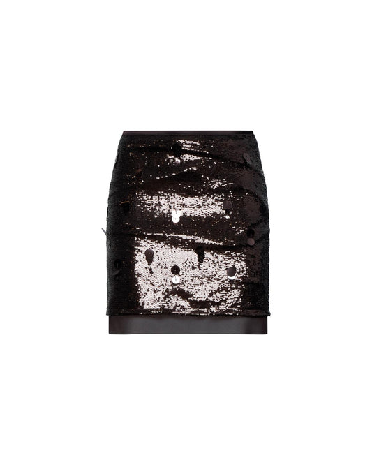 Silvian Heach Miniskirt Flove Coffee Gr (GPA25482MG) Women