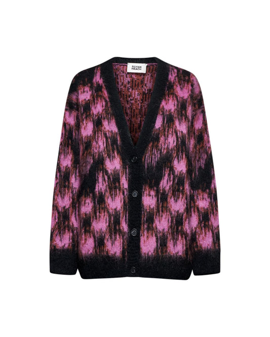 Silvian Heach Cardigan Salane Pink / Black (GPA25575CD) Women