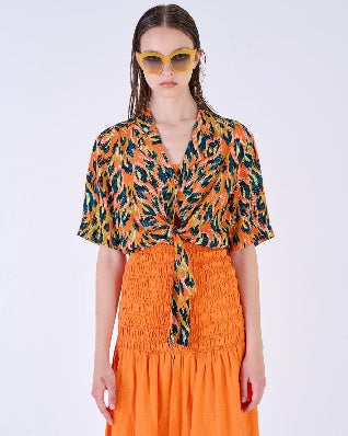 Silvian Heach Shirt Torio Leop.Orang (GPP24106CA) Women