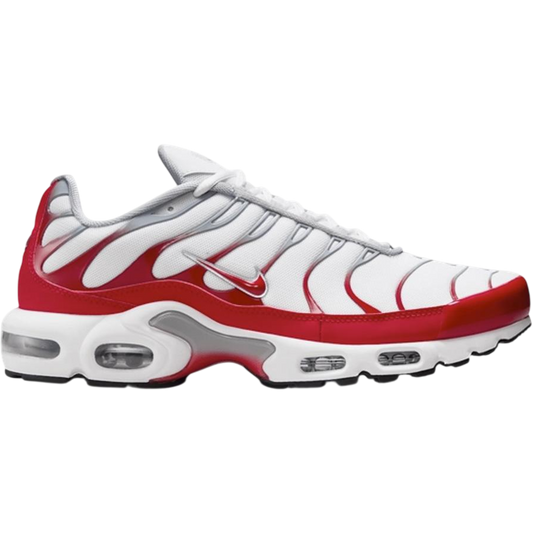 Nike Air Max Plus White University Red Wolf Grey Men