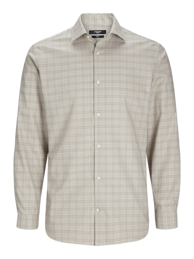 Jack & Jones Premium JPRBLAPARKER CHECK L/S SHIRT SN Greige (12260639-Greige) Men