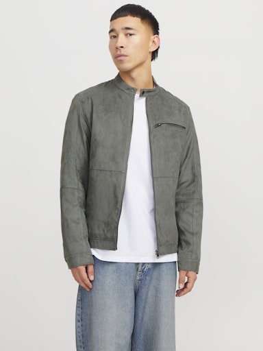 Jack & Jones Essentials JJEDYLAN BIKER JACKET NOOS Sedona Sage (12264806-SedonaSage) Men
