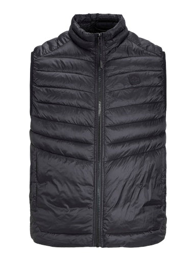 Jack & Jones Essentials JJESPRINT BODYWARMER COLLAR NOOS Black (12258457-Black) Men