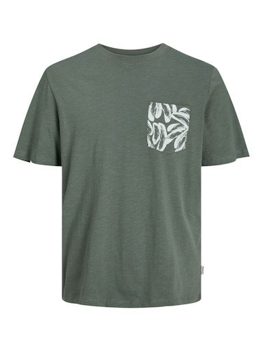 Jack & Jones Originals JORLAFAYETTE POCKET TEE SS CREW NECK LN Laurel Wreath (12250435-LaurelWreath) Men