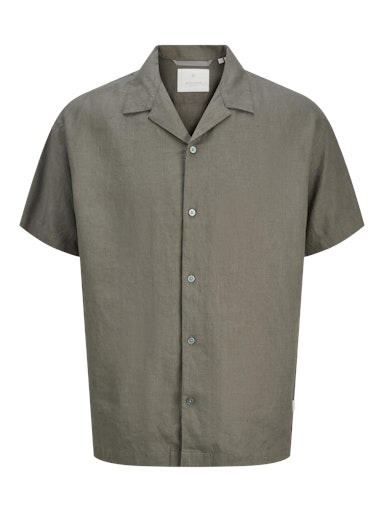 Jack & Jones Premium JPRCCLAWRENCE LINEN RESORT S/S SHIRT LN Tea Leaf (12277240-TeaLeaf) Men