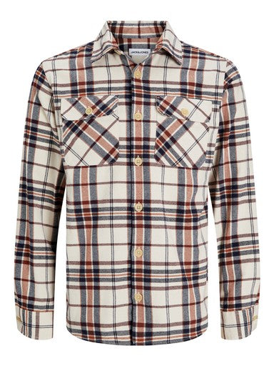 Jack & Jones Essentials JJEDARREN OVERSHIRT LS NOOS Mocha Bisque (12248409-MochaBisque) Men