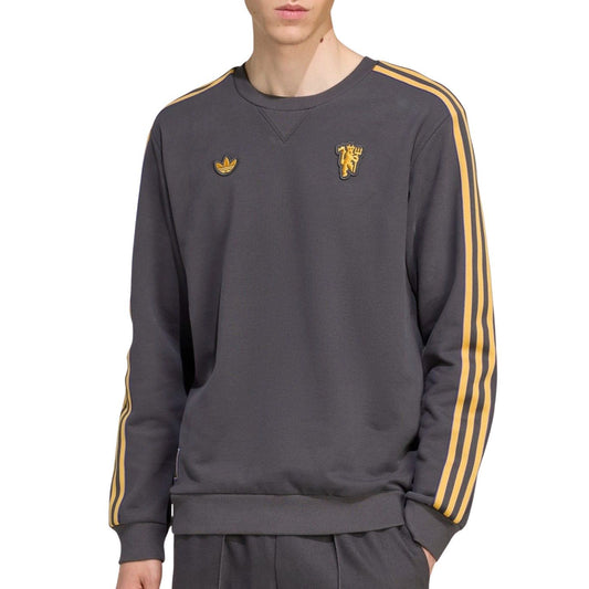 Adidas Manchester United Terrace Icons Sweater Dark Grey / Yellow (JN2824-) Men