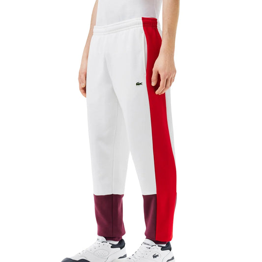 Lacoste Fleece Colorblock Sweatpant Senior White (XH1300-IG7) Men