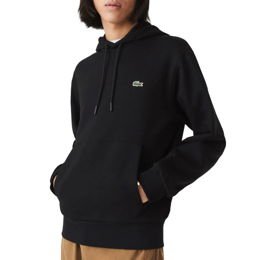 Lacoste Bio Cotton Fleece Hoodie Black (SH9623-031) Men