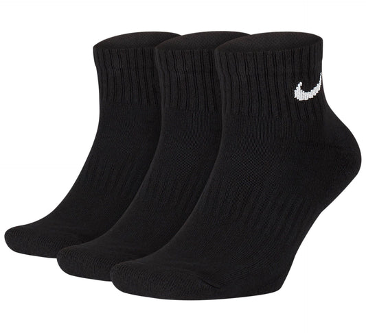 Nike Everyday Cushion Ankle Socks (3-pack) Black / White (SX7667-010) Unisex