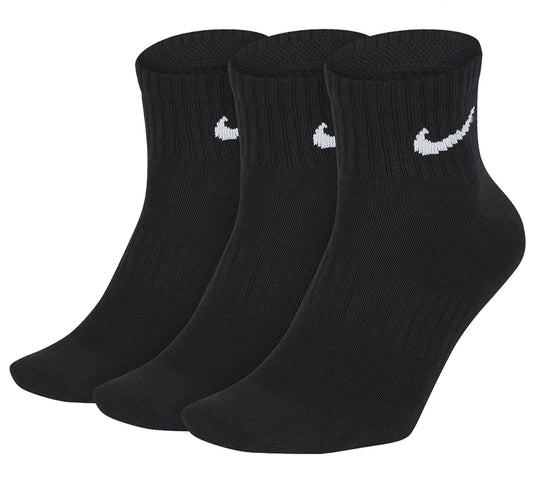 Nike Everyday Lightweight Ankle Socks (3-pack) Black / White (SX7677-010) Unisex