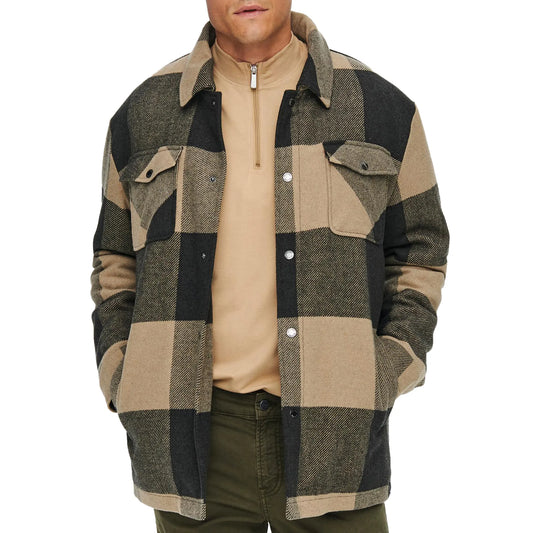 Only & Sons Screed Overshirt (22019957-PEAT) Men