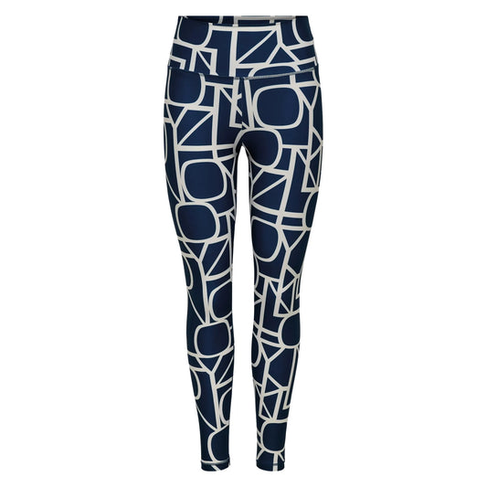 Only Play Font Logo High Waist Tight (15304594-MARITIMEBLU) Women