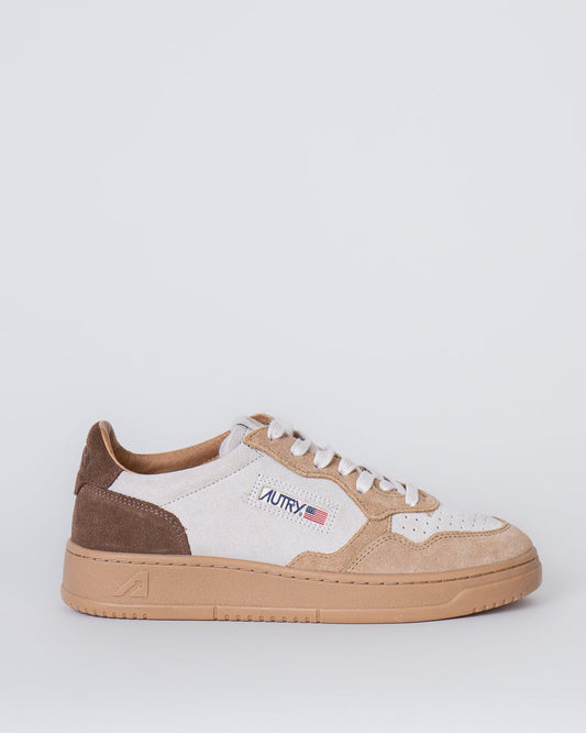 Autry Medalist Low Beige Brown  Women