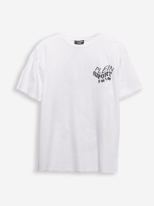 Plein Sport TIGER FLUO T-SHIRT (PS26MTS05_01_WHITE) Men
