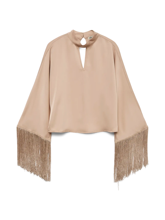 Awmaia Long Sleeve High Neck Top Vip Salsa Rosa (10341720) Women
