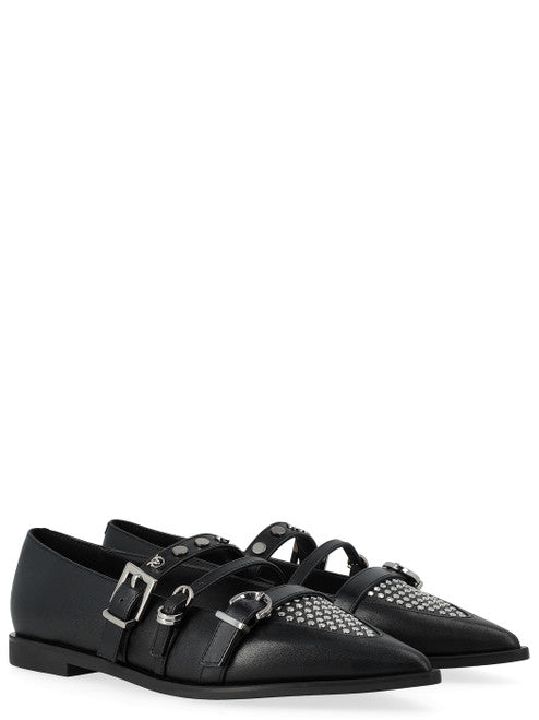 ZULEMA 02 - BALLERINA CALF LEATHER BLACK Women