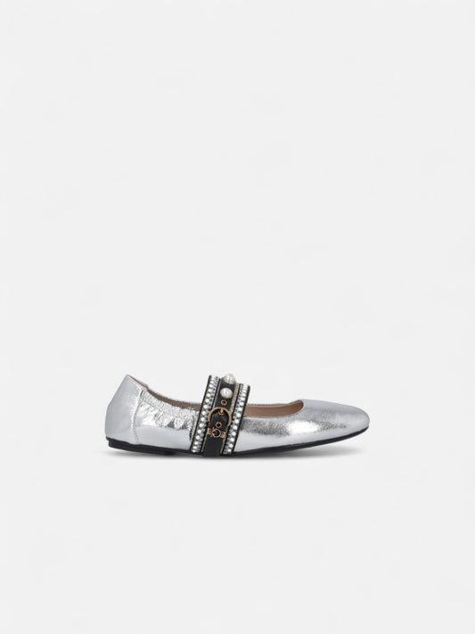 MAX 04 - BALLERINA LAMINATED NAPPA SILVER Women