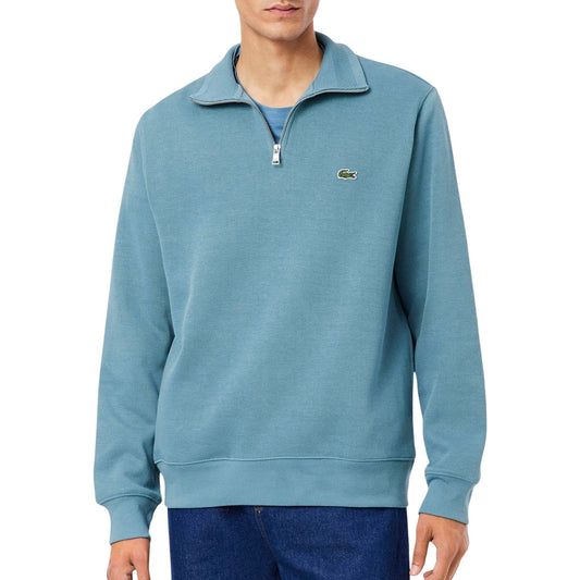 Lacoste Zip Stand-Up Collar Sweater Blue (SH1927-HD9) Men