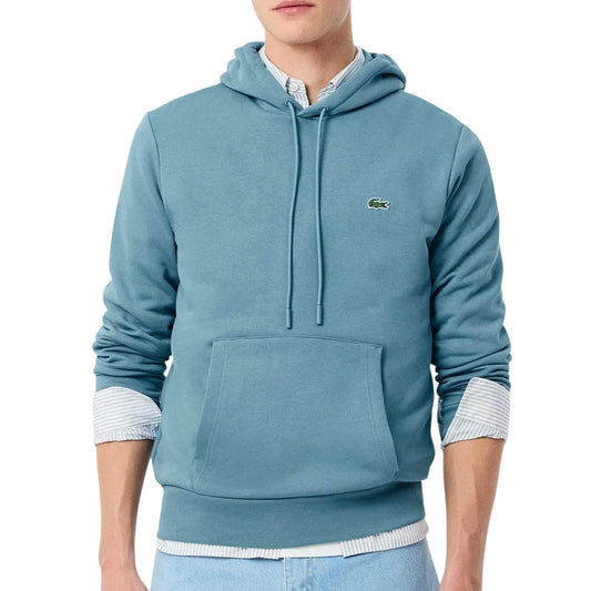 Lacoste Bio Cotton Fleece Hoodie Blue (SH9623-HD9) Men