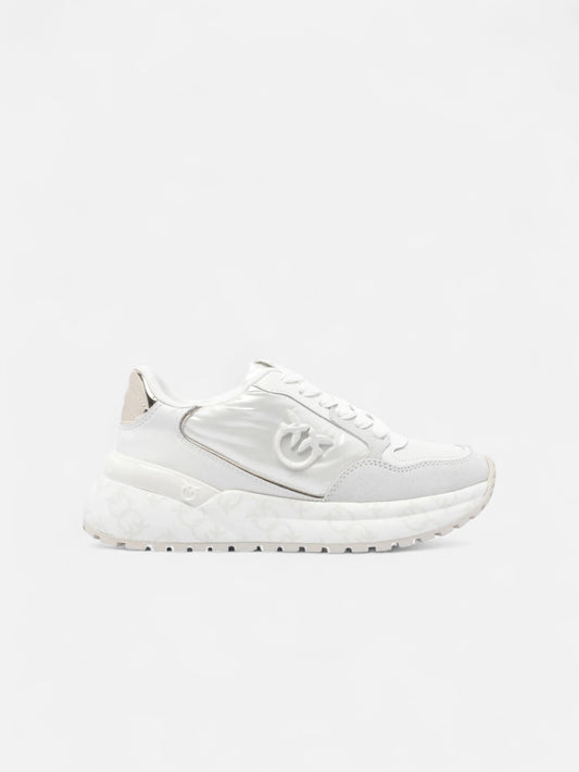 GEM 07 - SNEAKER COW SUEDE/NYLON/CALF LEATHER YOGURT Women