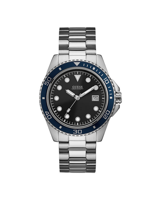 Guess Quartz Watch Silver/Black (W1002G1) Men
