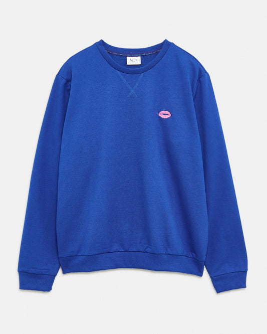 SAINT TROPEZ Hoodie Blue Klein (18X320C25) Women