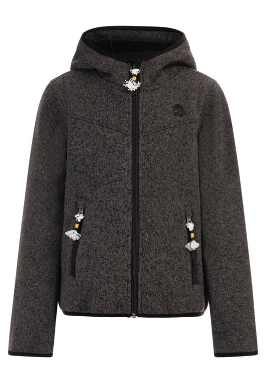 Schmuddelwedda Strickfleecejacke mottled grey (WD224L003-C11) Kids