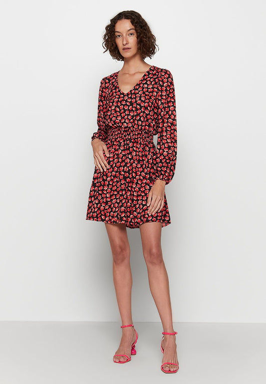 JDY ARIEL L/S V-NECK SMOCK DRESS WVN LO (ZZO235A03-G00) Women