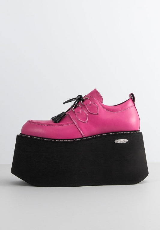 GCDS COMMANDO PLATFORM SHOES Pink (ZZO1R8G11-J00) Women
