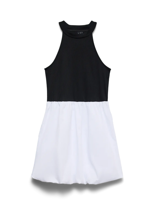 Faith Sleeveless Mix Short Dress Exp Black (10348996) Women