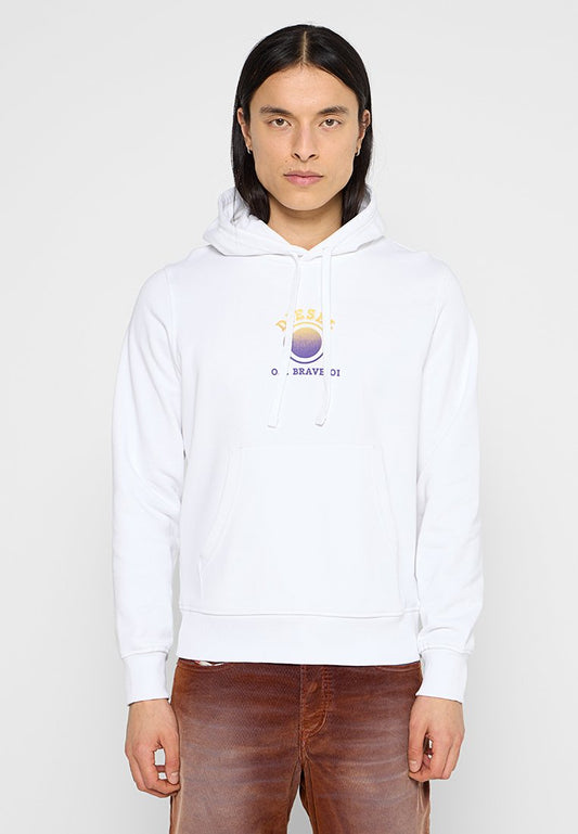 Diesel S GINN HOOD 5 E Sweatshirt White (ZZO2Y6R38-A00) Men