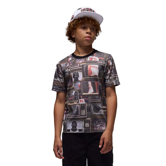 Jordan Flight Essential All Over Printed Black (95F058-023) Kids