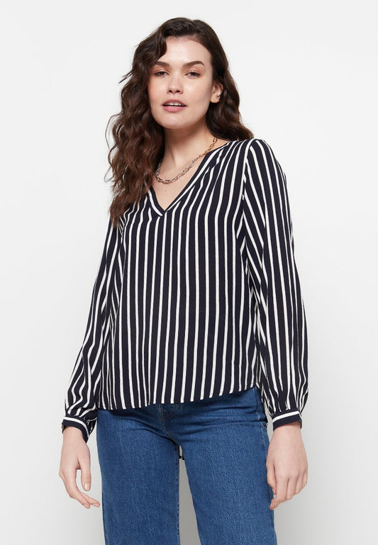 JDYNICO L/S V-NECK TOP WVN LO Women