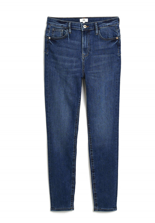 River Island Blue high waisted bum sculpt skinny jeans Blue Denim (RI921N0J5-K11) Women