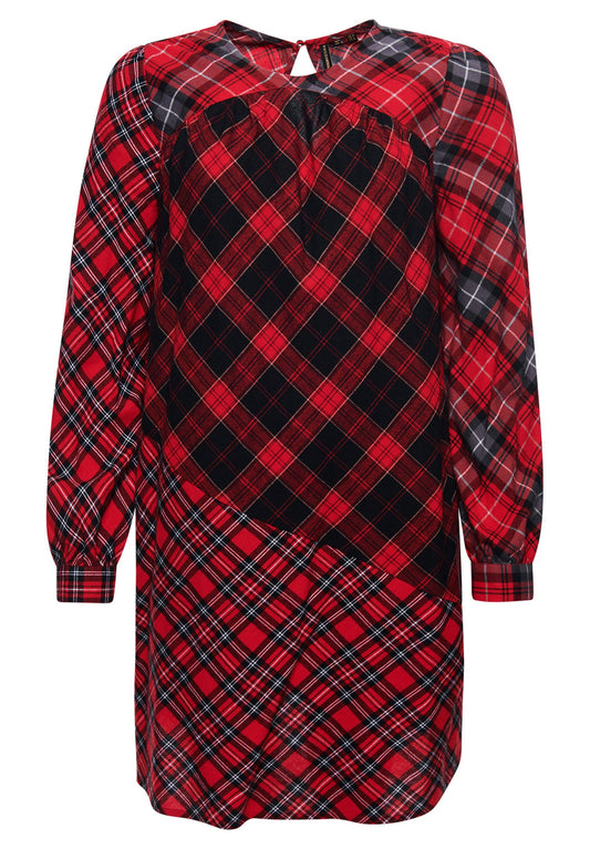 SUPERDRY Woven Check Mini Dress Women
