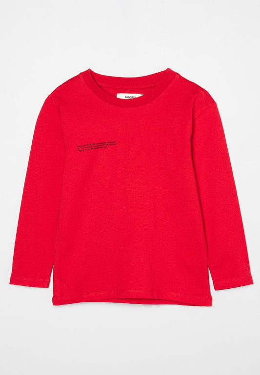 Pangaia Archive Kids' 365 Midweight Long Sleeve T-Shirt red (ZZO2LNW39-G00) Kids