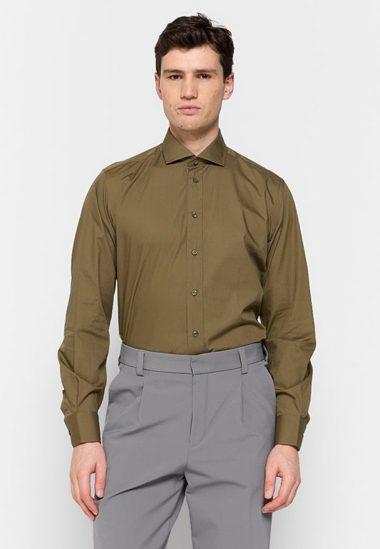 CAMICISSIMA CAMICIE FANCY COTONE Khaki (ZZO351X07-N00) Men