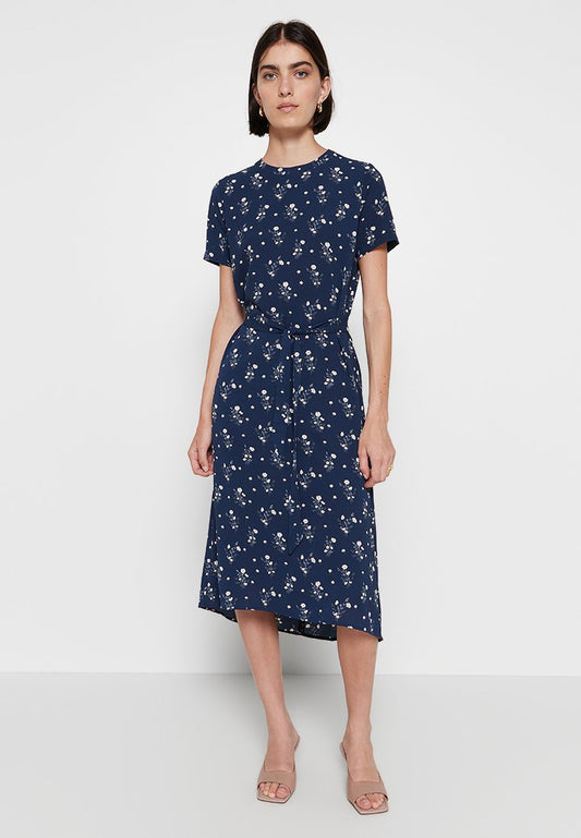 JDYALBA S/S BELTED MIDI DRESS WVN LO Women