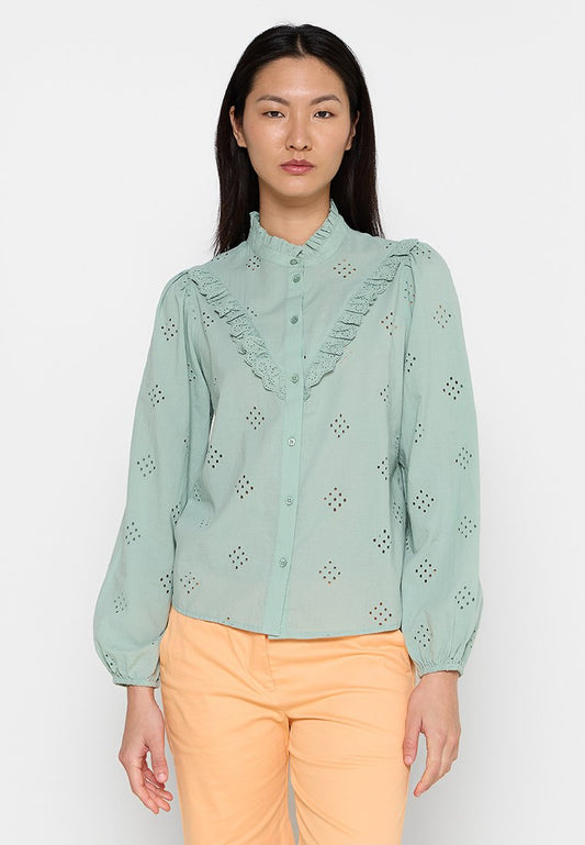 JDY ILSA L/S FRILL SHIRT WVN LO (ZZO26XC07-M00) Women