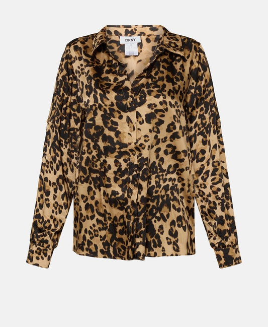 DKNY Printed Scarf Twill Shirt (P5JMZCHD) Women