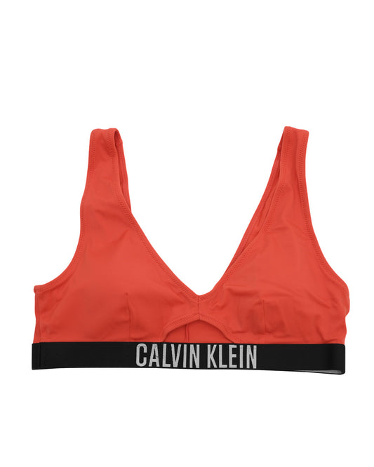 Calvin Klein Womens Swim Top KW0KW02745XM8 Red