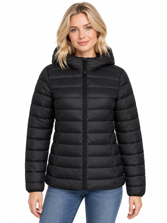 DEBRANDE Women's Jacket Z Hooded BLACK (10760) Women