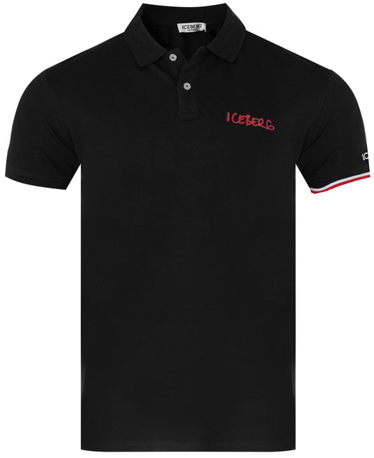 ICEBERG T-shirt POLO Men's BLACK (6678) Men