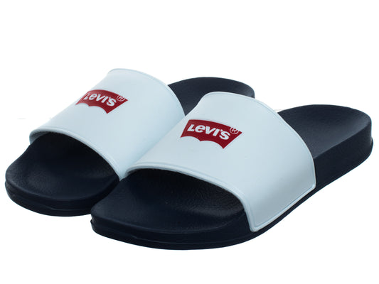 LEVI'S Slides Women's POOL WHITE NAVY (9493) Women