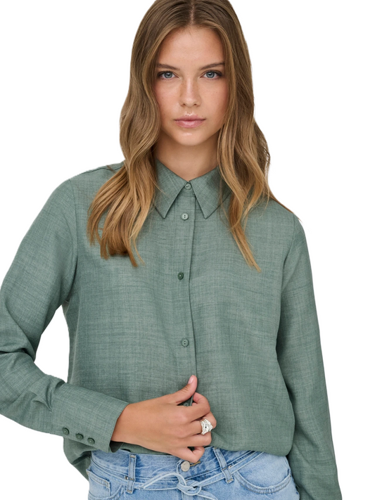 ONLY Shirt Women's ONLBETTY MELLI LS SHIRT WVN WREATH/MELANGE (9385) Women
